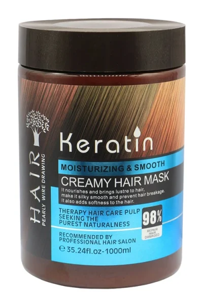 ماسک مو کراتینه 98 درصد خالص بدون نمک و سولفات1000 میل