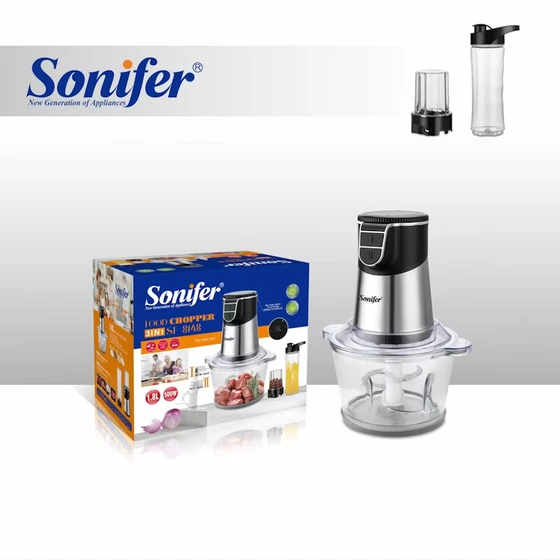 خردکن سه کاره سونیفر(خرد کن و اسموتی ساز و آسیاب)مدل8148-sf