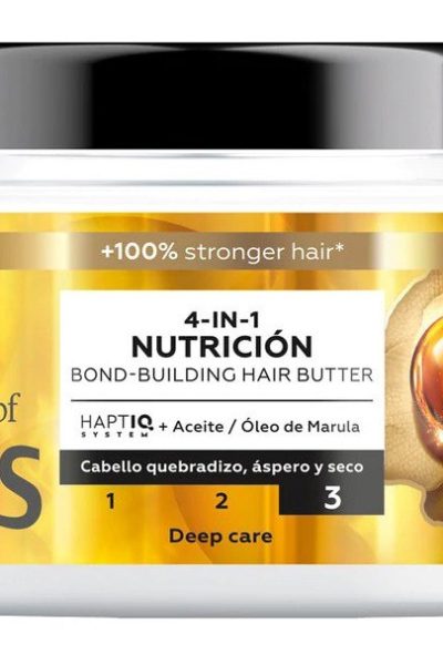 ماسک موی گلیس 4 در1مدل Nutritive داخل حمام برای موهای چرب و آسیب دیده 500میل