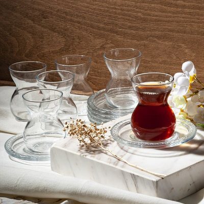 استکان کمر باریک پاشا باغچه مدل دانتل(DANTEL)کد42841