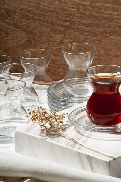 استکان کمر باریک پاشا باغچه مدل دانتل(DANTEL)کد42841