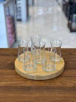 استکان کمر باریک هیبلی پاشا باغچه42361-HEYBELI