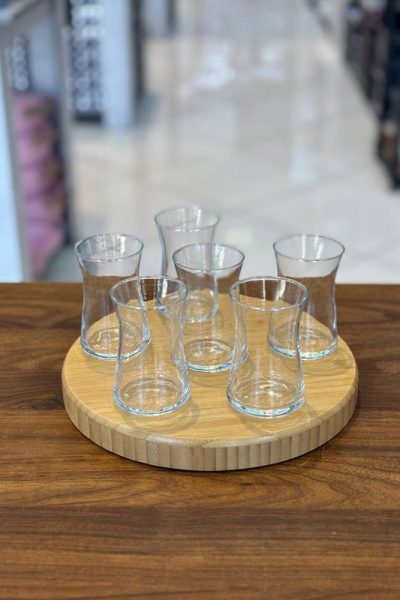 استکان کمر باریک هیبلی پاشا باغچه42361-HEYBELI