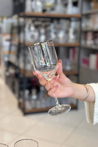 گیلاس کریستال لب نقره ای بوهمیا چک BOHEMIAکدUMA330