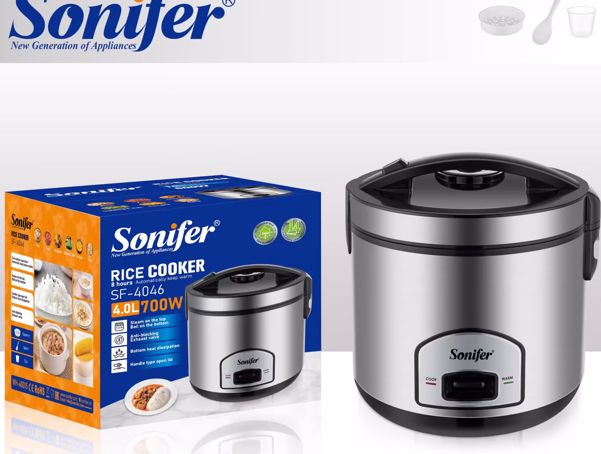SF-4046- پلو پز تک کاره 4 لیتری سونیفر مدل_4046