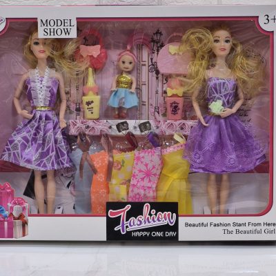 باربی دوعددی مفصلی باتمام وسایل