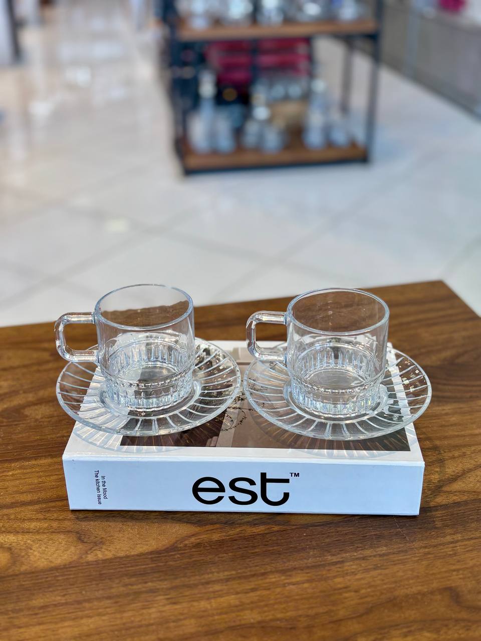 110 ست فنجان نعلبکی 12 پارچه دلی گلس (Deli Glass)کد _KIT-1110