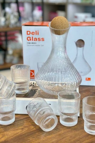 ست تنگ و نیم لیوان 7پارچه دلی گلس کد1108_kit