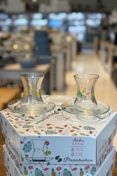 فنجان نعلبکی طرحدار aloha از برند پاشا باغچه طرح فلامینگوکد_96598