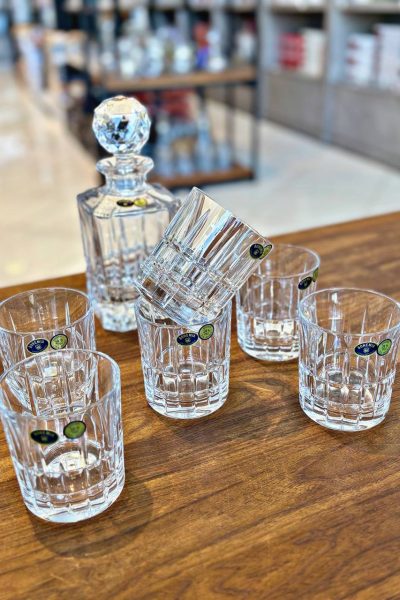 تنگ و لیوان6 تایی کریستال وارداتی کد BOHEMIA _9999