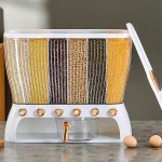 جا حبوباتی شفاف 6 قسمتی باحجم 9 کیلویی وارداتی1735_vt - Image 3