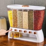 جا حبوباتی شفاف 6 قسمتی باحجم 9 کیلویی وارداتی1735_vt