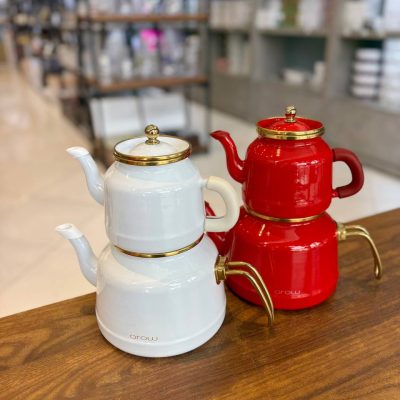 کتری و قوری لعابی arowکد_4535