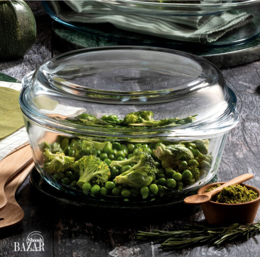 59013 قابلمه شیشهای گرد پاشاباغچه مدل _۵۹۰۱۳ - Image 1