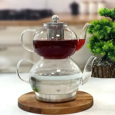 کتری قوری پیرکس کف استیل مدل (LINDA(AROWکد4322/6