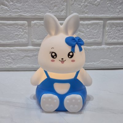 چراغ خواب سیلکونی شارژی طرح خرگوش