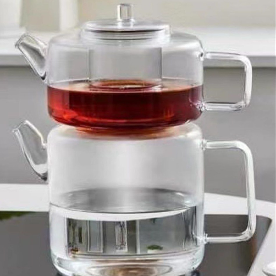 2763 کتری و قوری شیشه ای پیرکس پروتی ترکیه کد_2763 - Image 1