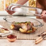 قابلمه پیرکس بیضی دسته دار بورجام کد_59022