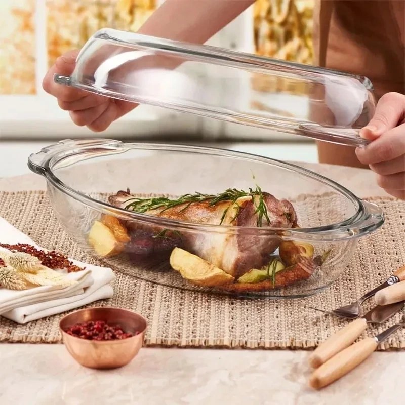 iN6S0BrdHP2ck5H4 قابلمه پیرکس بیضی دسته دار بورجام کد_59022 - Image 1