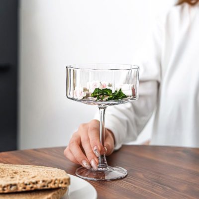 بستنی خوری دسرخوری پایه دار دلی گلس کد_DSJ1159