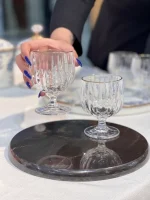 بستنی خوری پایه کوتاه لب طلایی دلی گلس کد_KIT1396/TK506B