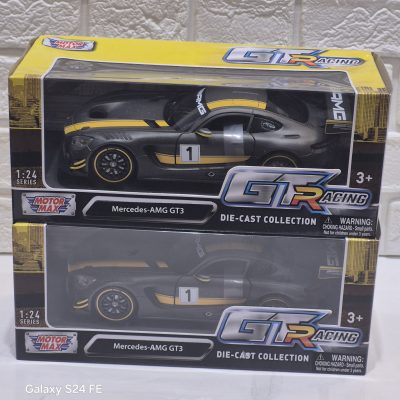 ماکت فلزی مرسدس بنز AMG-GT3سایز 1.24 برند موتور مکس