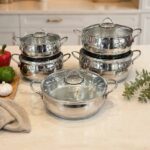 سرویس قابلمه استیل 10 پارچه arow ترکیه DARSY - Image 2